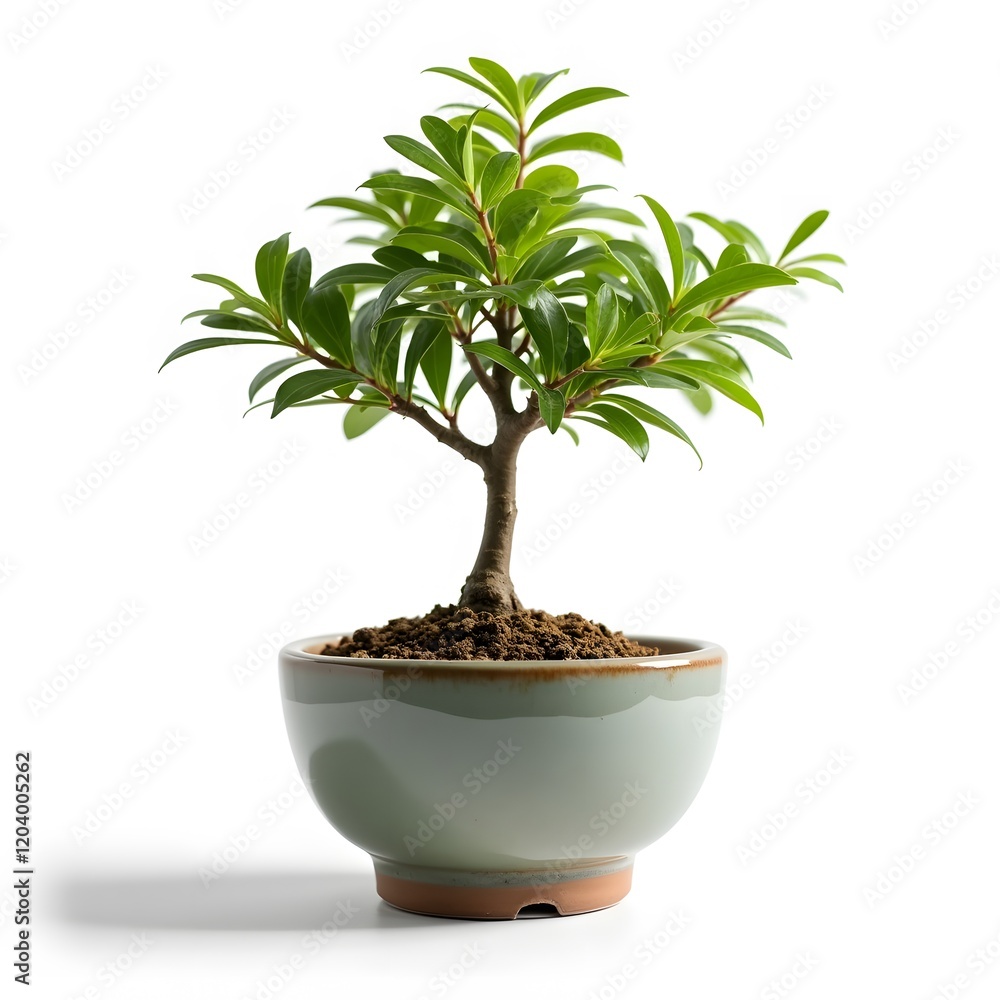 small tree isolated on white background