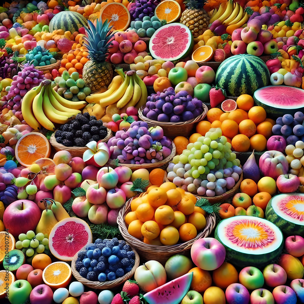 mix fruit in the market place mix fruit in the market place