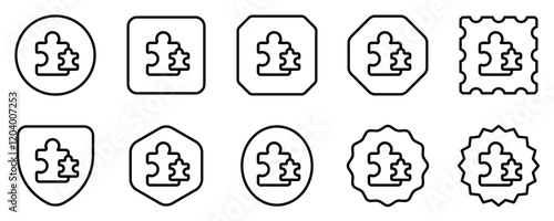 Editable puzzle game, puzzle pieces vector icon. Video game, game elements. Part of a big icon set family. Perfect for web and app interfaces, presentations, infographics, etc