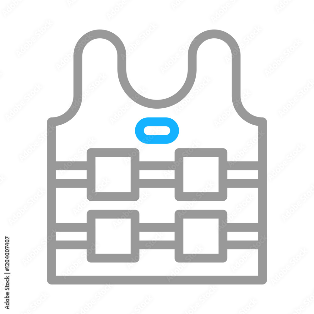 Life jacket icon. Concept of safety, security, and protection.