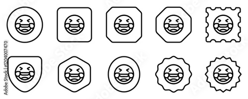 Editable laughing-out-loud expression emoticon vector icon. Part of a big icon set family. Part of a big icon set family. Perfect for web and app interfaces, presentations, infographics, etc