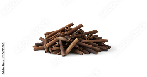 Wallpaper Mural Pile of Raw Cinnamon Sticks Isolated on White Background Torontodigital.ca