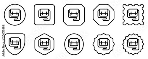 Editable sling bag vector icon. Clothing, fashion, apparel. Part of a big icon set family. Perfect for web and app interfaces, presentations, infographics, etc