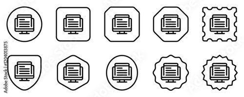 Editable web article vector icon. Online learning, course, tutorial. Part of a big icon set family. Perfect for web and app interfaces, presentations, infographics, etc