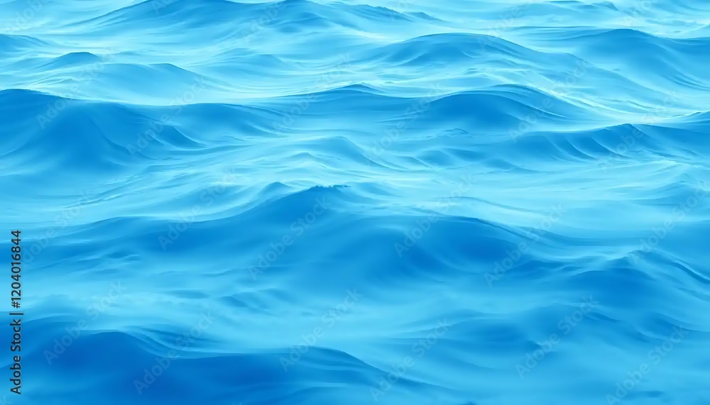 Abstract Blue Water Waves Gentle Undulation Abstract Blue Water Waves Gentle Undulation