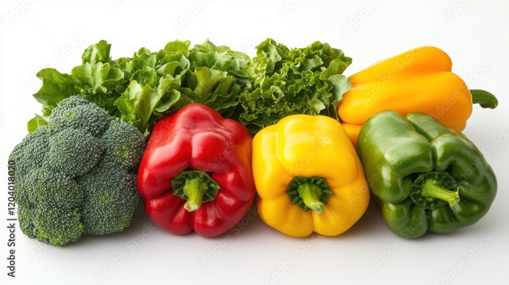 Fresh vegetables arranged on white background Fresh vegetables arranged on white background
