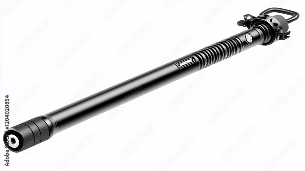 vector drawing of a baton, with focus on its lightweight, collapsible design, making it an effective tool for crowd control and self-defense. Baton.isolate on white background vector drawing of a baton, with focus on its lightweight, collapsible design, making it an effective tool for crowd control and self-defense. Baton.isolate on white background