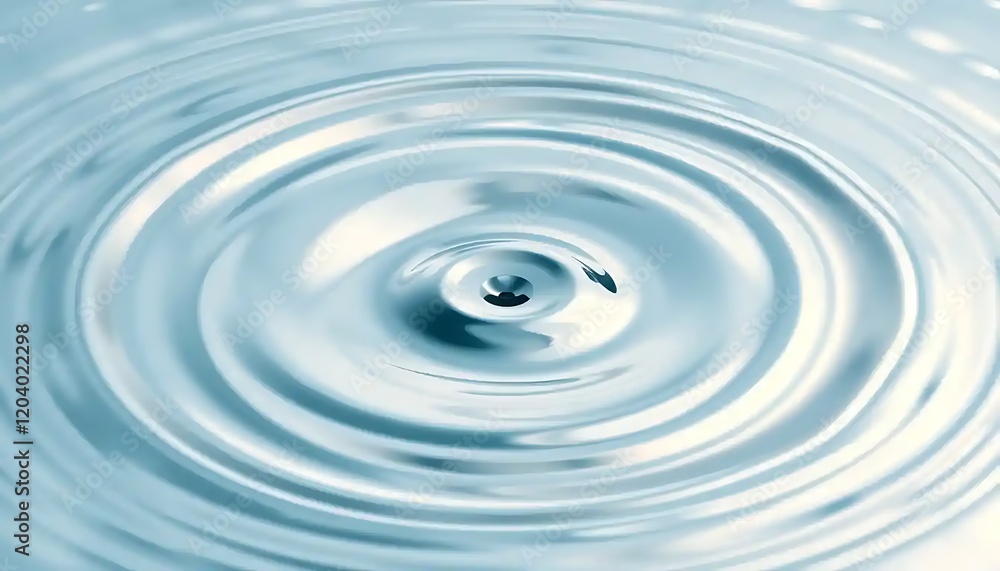 Concentric Water Ripples Expanding Outward From Center Concentric Water Ripples Expanding Outward From Center