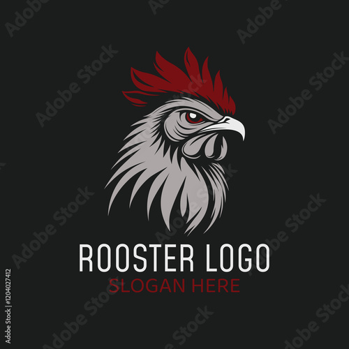 rooster logo, chicken logo, unique rooster logo, cock, chanticleer, cockerel, chicken, barnyard fowl, logo vector file 