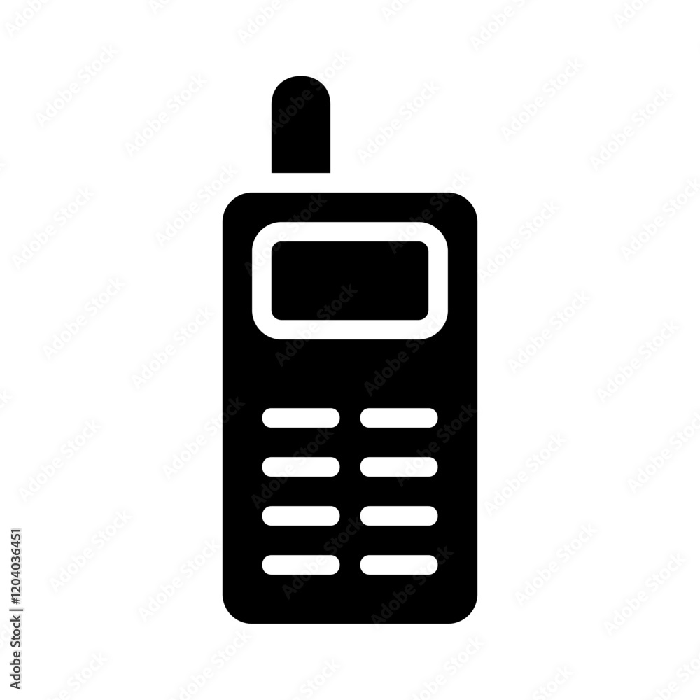 Retro Cell Phone Icon, Old Mobile Phone. Concept of Outdated Technology and Communication. Retro Cell Phone Icon, Old Mobile Phone. Concept of Outdated Technology and Communication.