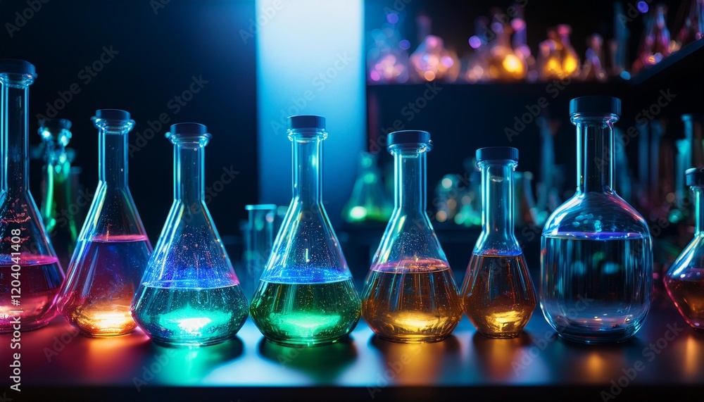 close up of tube with colorful liquid in lab. close up of tube with colorful liquid in lab.