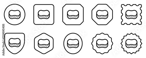 Editable cleaning sponge, scrubber vector icon. Part of a big icon set family. Perfect for web and app interfaces, presentations, infographics, etc