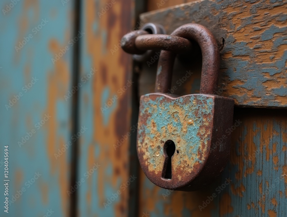 old rusty lock old rusty lock