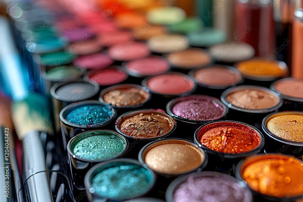 Professional Eye Makeup Artist Showcasing Stunning Advertisement Art Professional Eye Makeup Artist Showcasing Stunning Advertisement Art