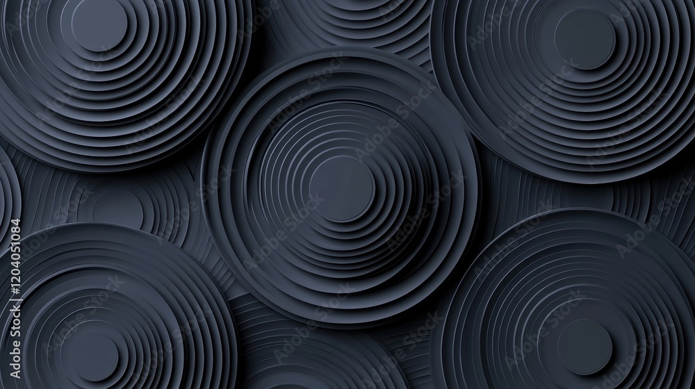 Abstract Dark Circular Patterns with Layered Texture Design Abstract Dark Circular Patterns with Layered Texture Design