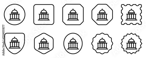 Editable government, capitol, political building vector icon. Part of a big icon set family. Perfect for web and app interfaces, presentations, infographics, etc