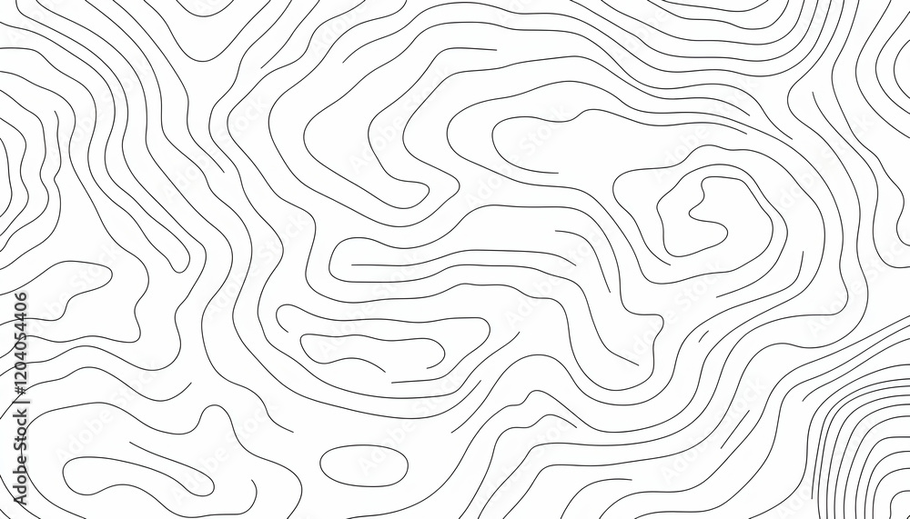 Fototapeta premium Abstract topographic map lines, seamless pattern design. Perfect for backgrounds, textures, and modern design projects.