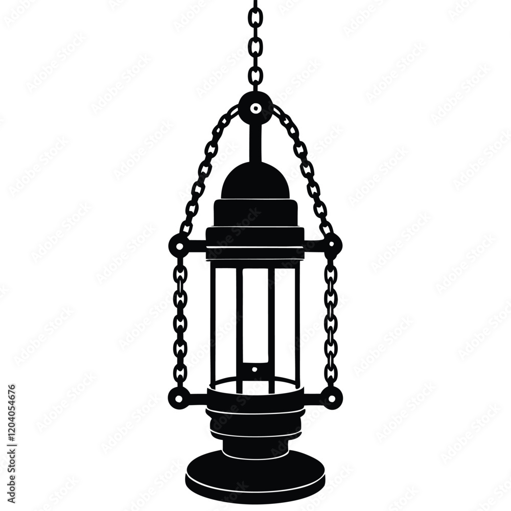 Obraz premium Hanging lights on a white background