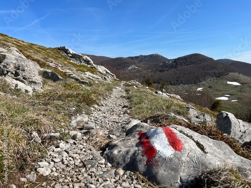 Premuzic hiking trail or Premuzic Trail - Velebit Nature Park, Croatia or Premuzic-Wanderweg or Premuzic's Trail (Pješački planinarski put Premužićeva staza - Park prirode Velebit, Hrvatska) photo