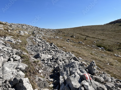 Premuzic hiking trail or Premuzic Trail - Velebit Nature Park, Croatia or Premuzic-Wanderweg or Premuzic's Trail (Pješački planinarski put Premužićeva staza - Park prirode Velebit, Hrvatska) photo