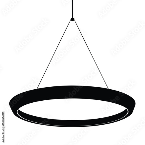 Hanging lights on a white background