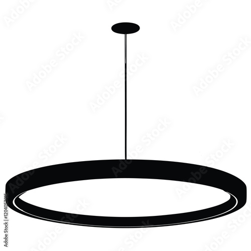 Hanging lights on a white background