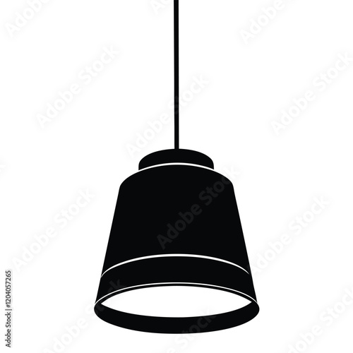 Hanging lights on a white background