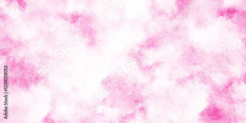 Grunge background frame Soft pink paper texture, pink watercolor background abstract texture with stains, Abstract grainy fantasy smooth light pink watercolor paper texture with clouds.