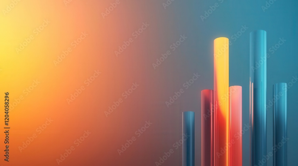 Obraz premium Selfregulating distillation columns refining crude oil efficiently