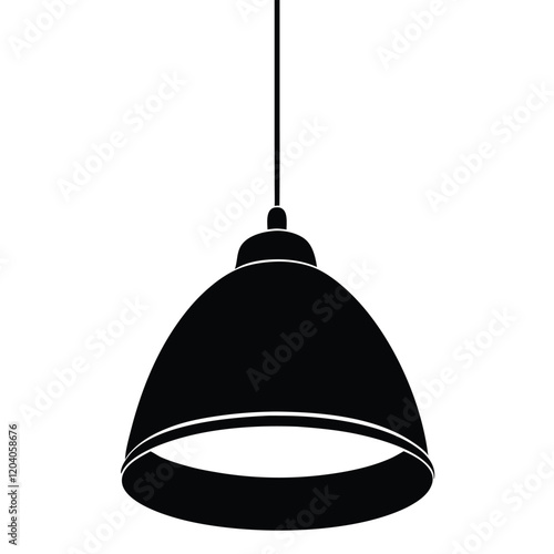 Hanging lights on a white background