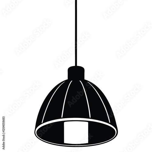 Hanging lights on a white background