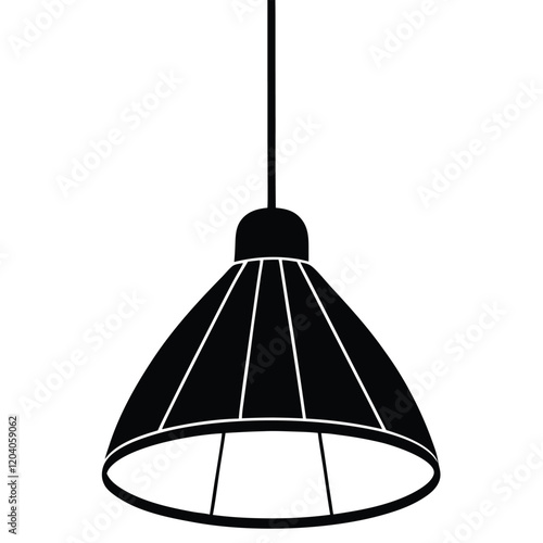 Hanging lights on a white background