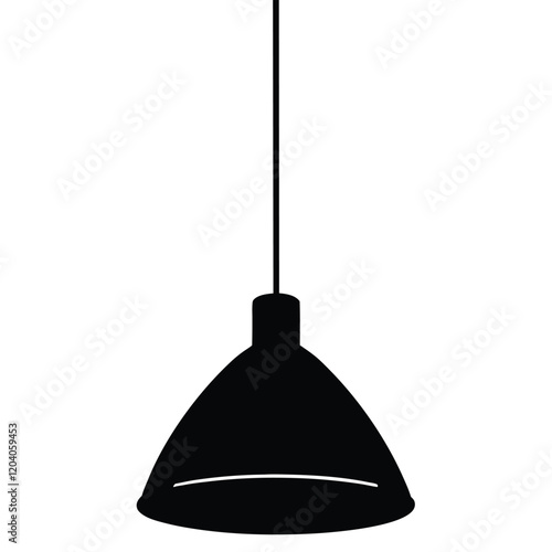 Hanging lights on a white background