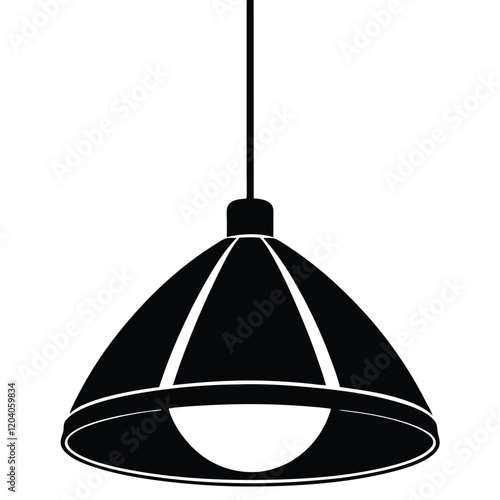 Hanging lights on a white background