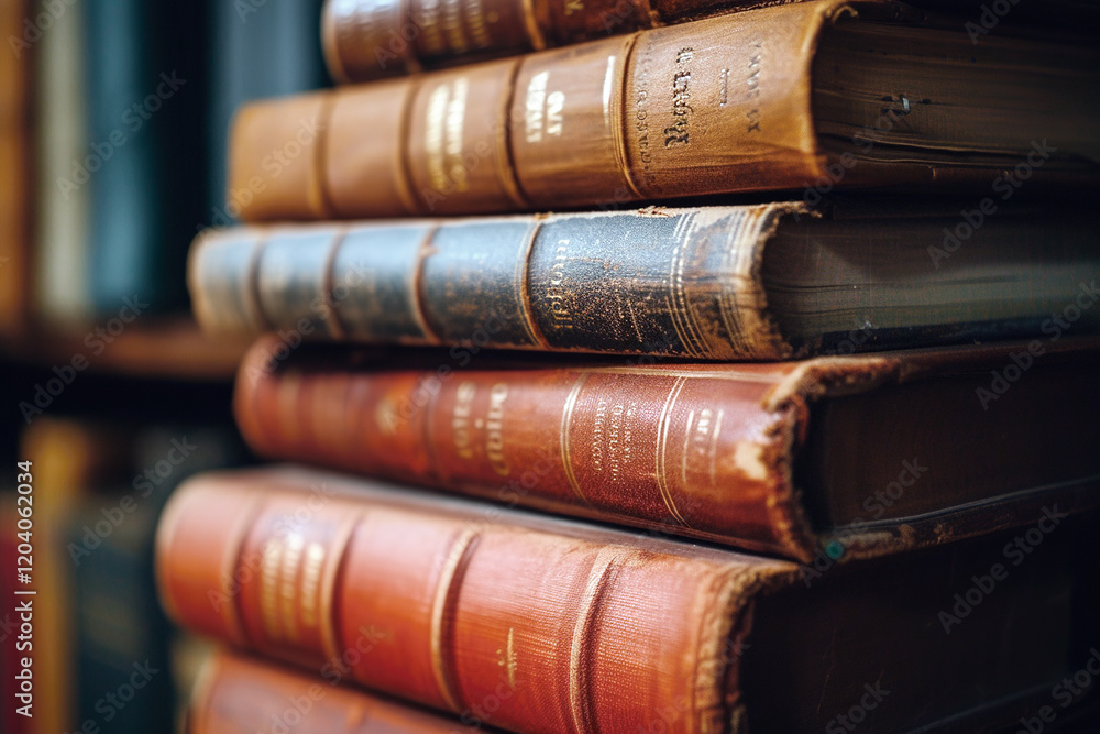 Stack of books at the bookshop close up Stack of books at the bookshop close up