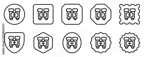 Editable binocular, search vector icon. Part of a big icon set family. Perfect for web and app interfaces, presentations, infographics, etc