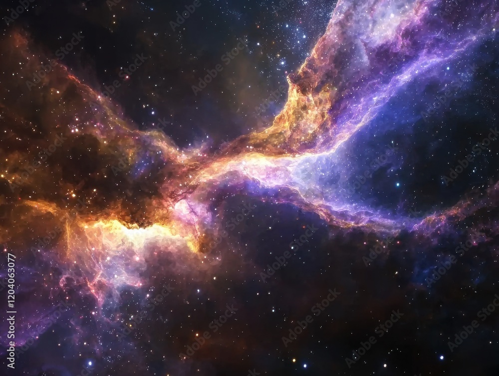 Naklejka premium Exploring cosmic star clusters a celestial phenomenon in deep space astrophotography awe-inspiring environment galactic perspective