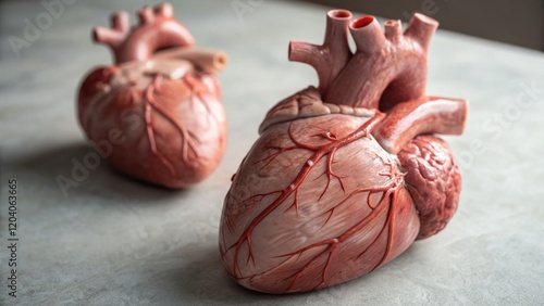 Wallpaper Mural Two Intertwined Hearts:  A Symbol of Love and Unity, High-Resolution Stock Photo Torontodigital.ca