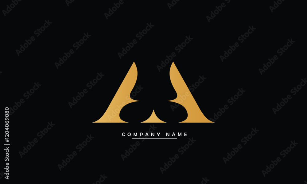 Fototapeta premium AA Abstract Letters Logo Monogram
