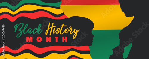 Black history month vector templates. Bold text with eye-catching designs for banner, poster, and social media post. Celebrate African American history in February.
