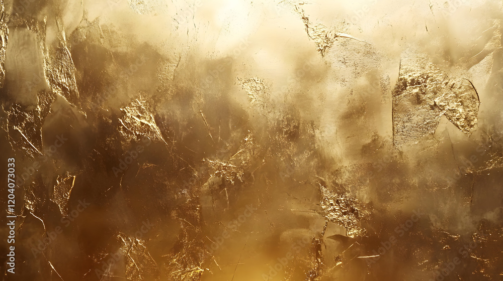 Obraz premium Close-up view of a golden textured surface with rich patterns.