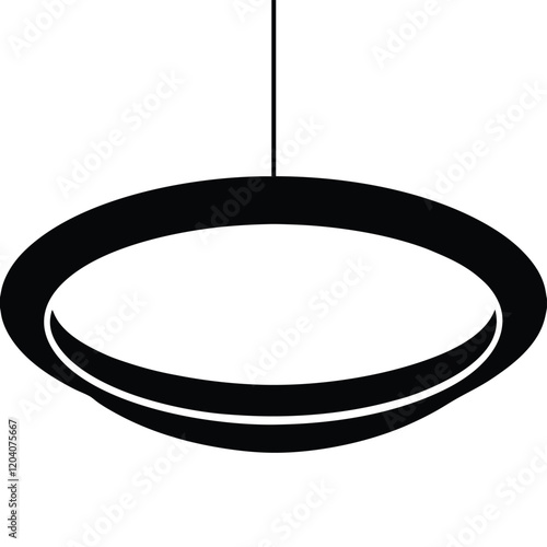 Hanging lights on a white background