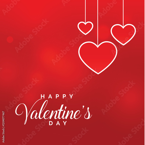 Simple happy valentines day celebration design