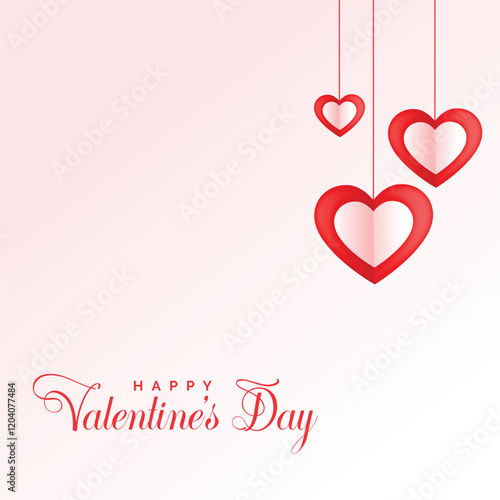 Simple happy valentines day celebration design