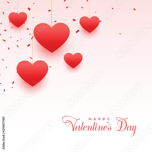Simple happy valentines day celebration design