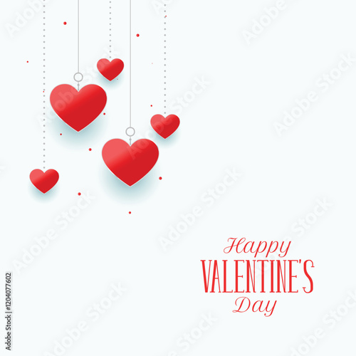Simple happy valentines day celebration design