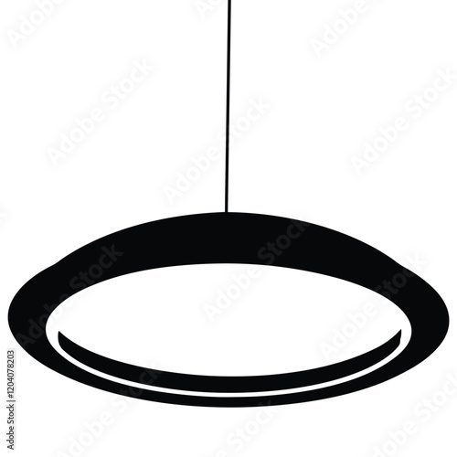 Hanging lights on a white background