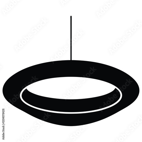 Hanging lights on a white background