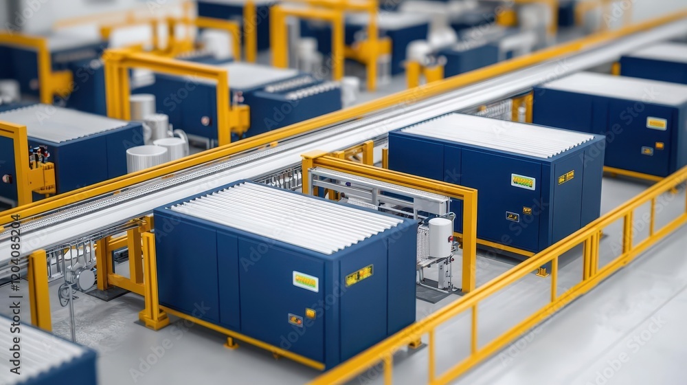 Fototapeta premium Modular production systems crafting custommade equipment for various industries