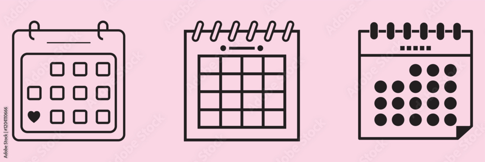 Calendar or appointment schedule flat icon . 1176 Calendar or appointment schedule flat icon . 1176